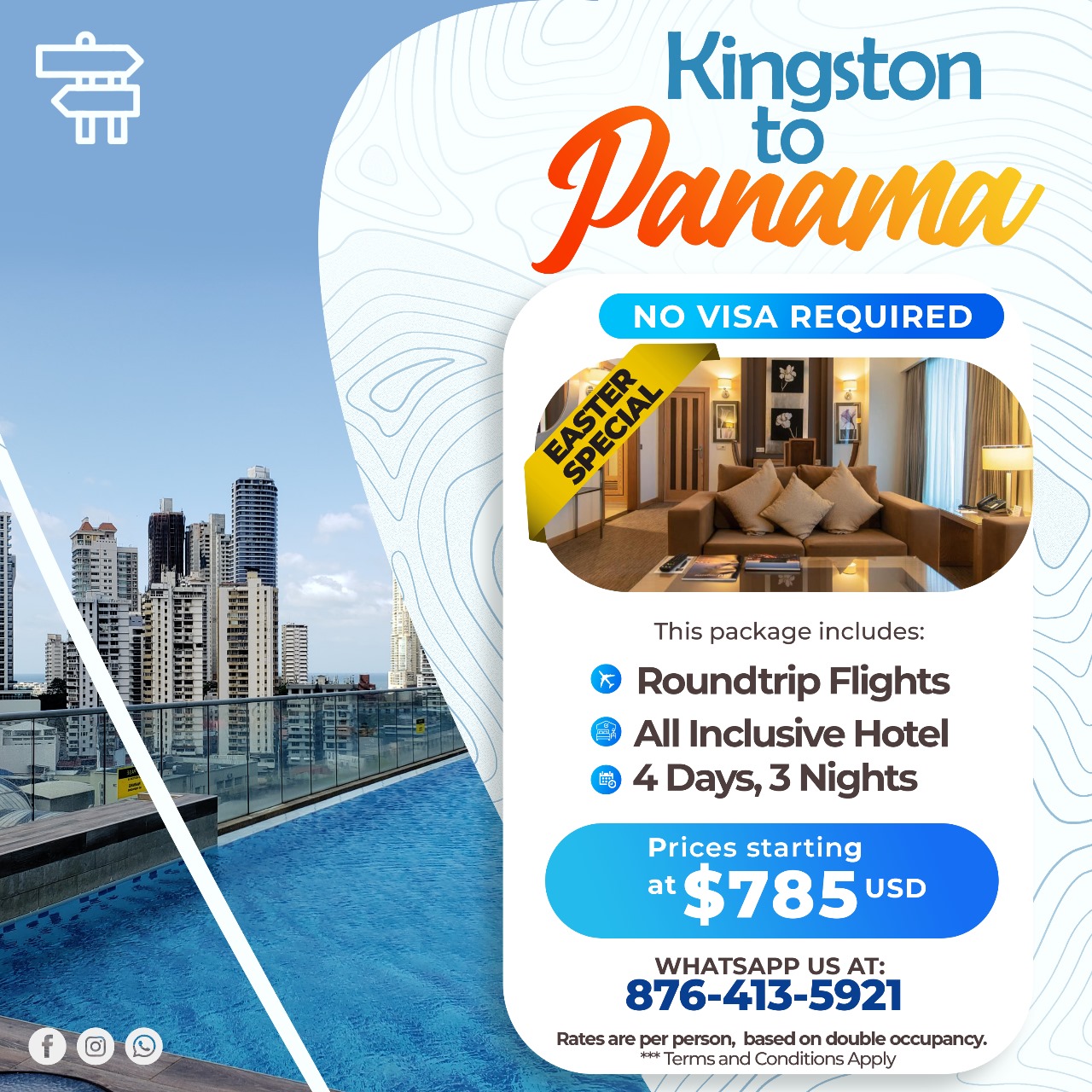 Kingston to Panama Package